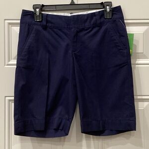 New Lilly Pulitzer The Chipper Short Navy Blue Bermuda Short Size 0